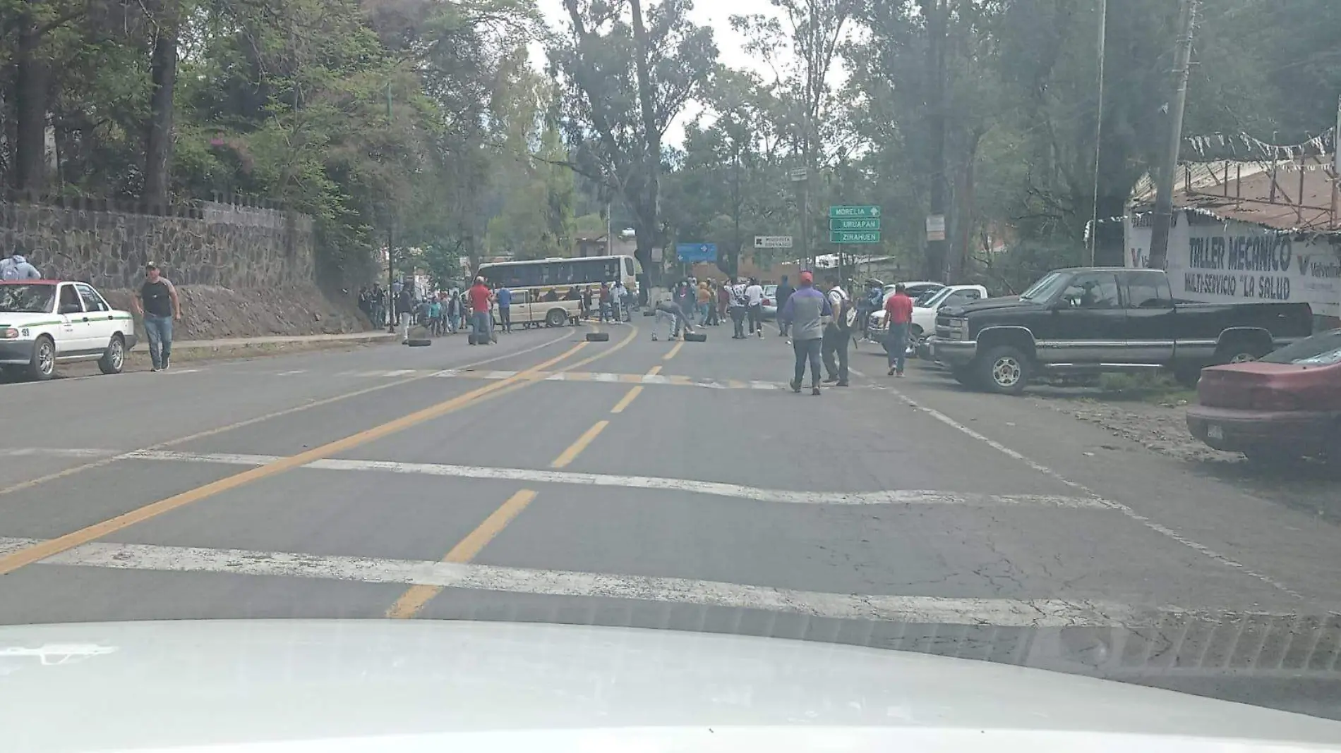 Bloqueo en Pátzcuaro